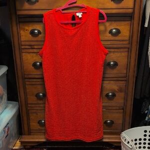J. Crew Vibrant Red Sleeveless Mini Dress